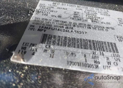 2004 Ford Expedition Nbx/Xlt from USA, damaged, VIN 1FMFU16L24LA56317